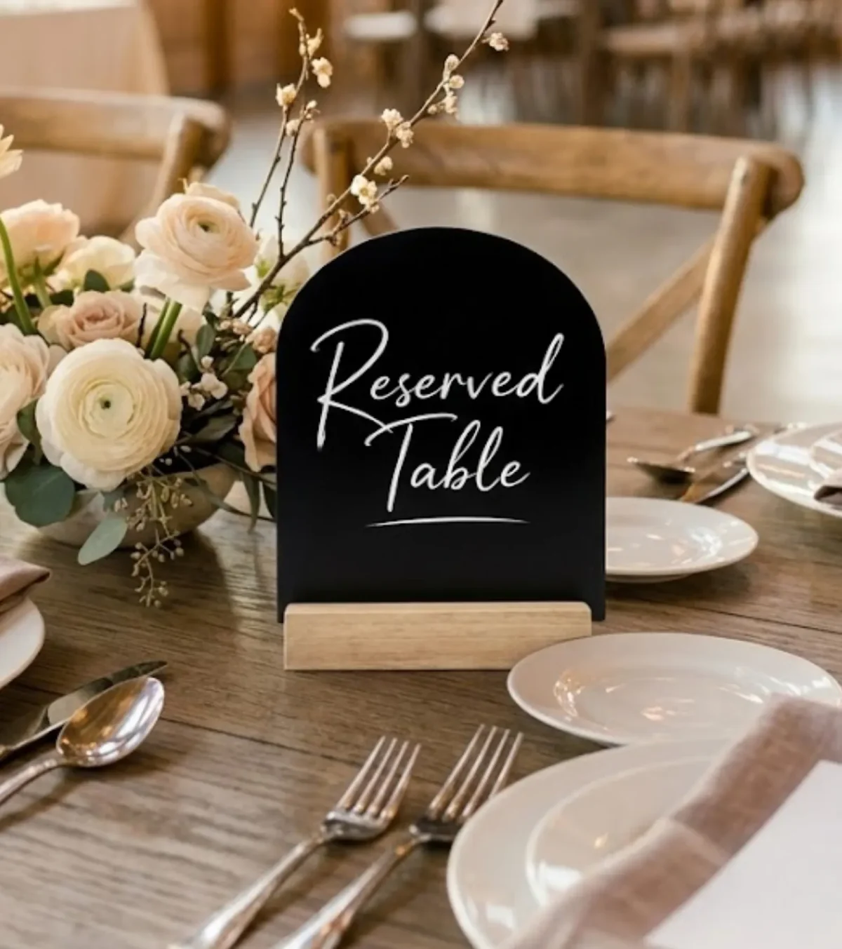 Acrylic Reserved Table Sign