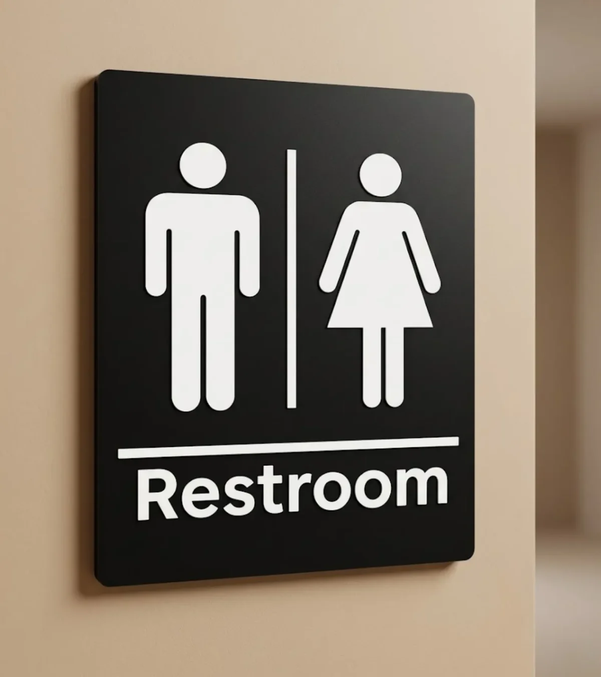 Acrylic Restroom Sign