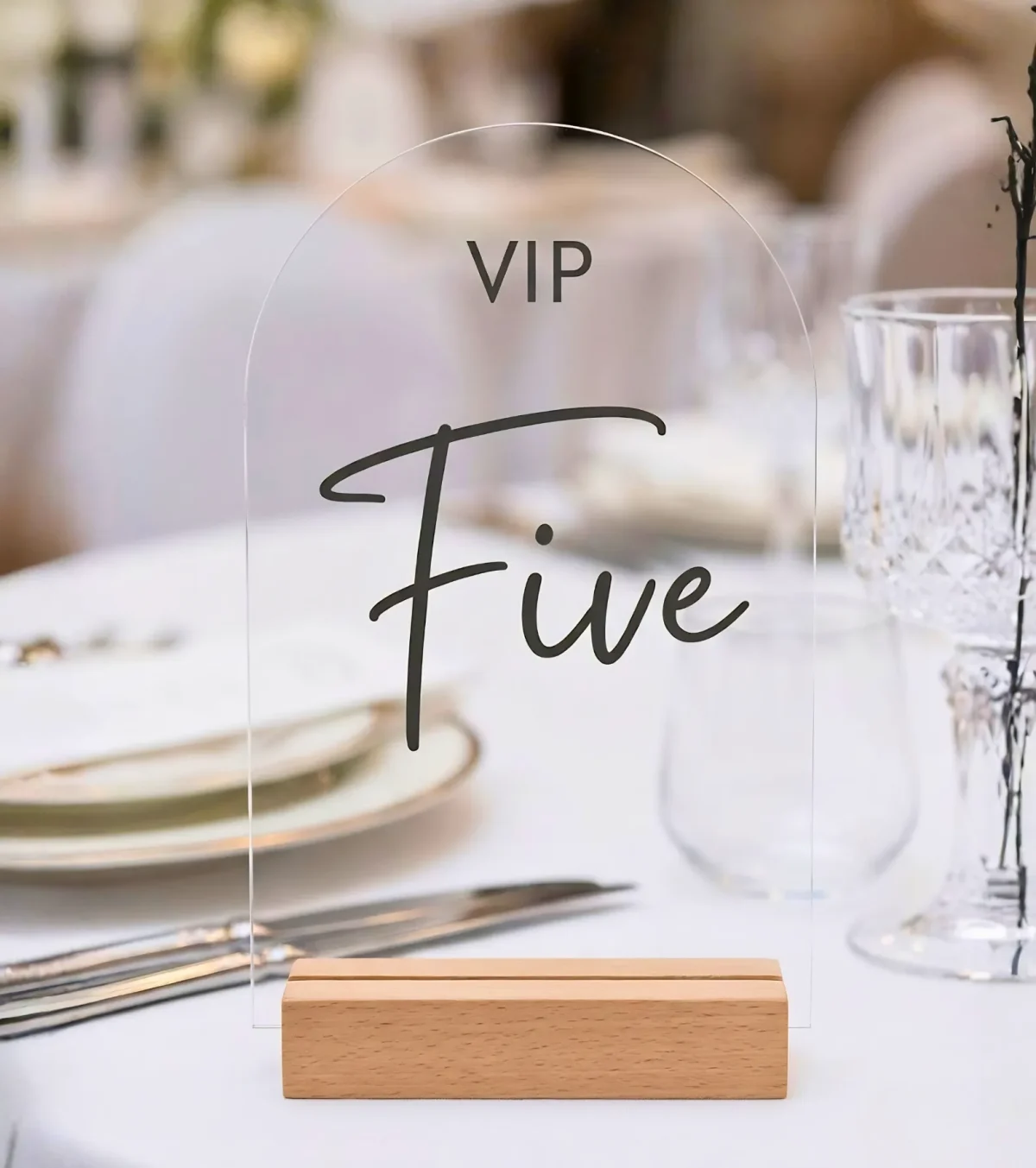 Acrylic Table Number